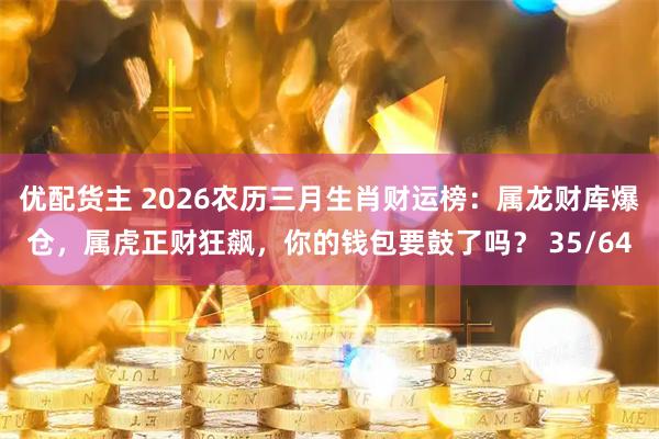 优配货主 2026农历三月生肖财运榜：属龙财库爆仓，属虎正财狂飙，你的钱包要鼓了吗？ 35/64