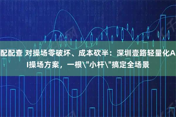 配配查 对操场零破坏、成本砍半：深圳壹路轻量化AI操场方案，一根＂小杆＂搞定全场景