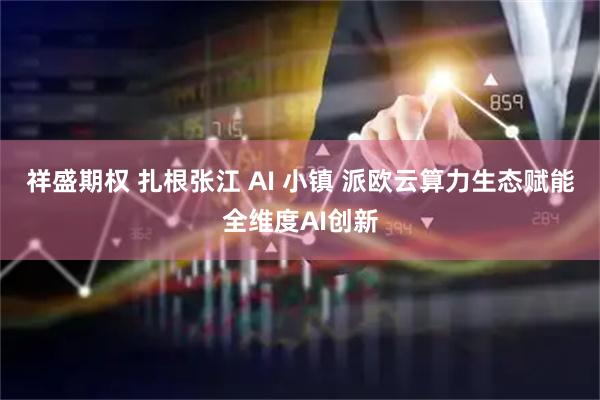 祥盛期权 扎根张江 AI 小镇 派欧云算力生态赋能全维度AI创新